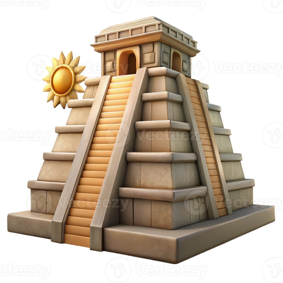 elegant traditional A Mayan Temple Intricate Stone Carvings authentic png