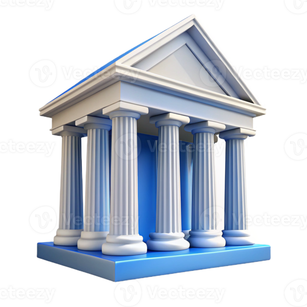 vibrant creative A Greek Temple White Marble Columns Cle premium png