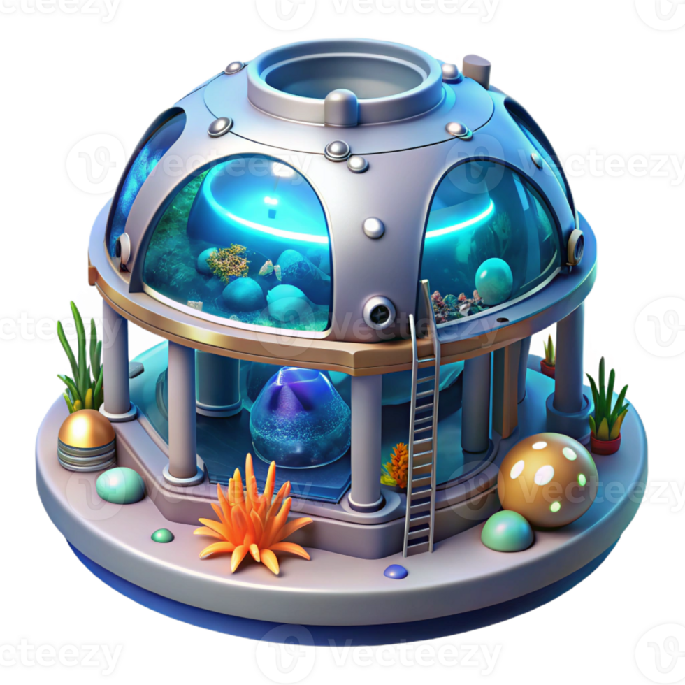 elegant traditional Futuristic Underwater Research Station exclusive png