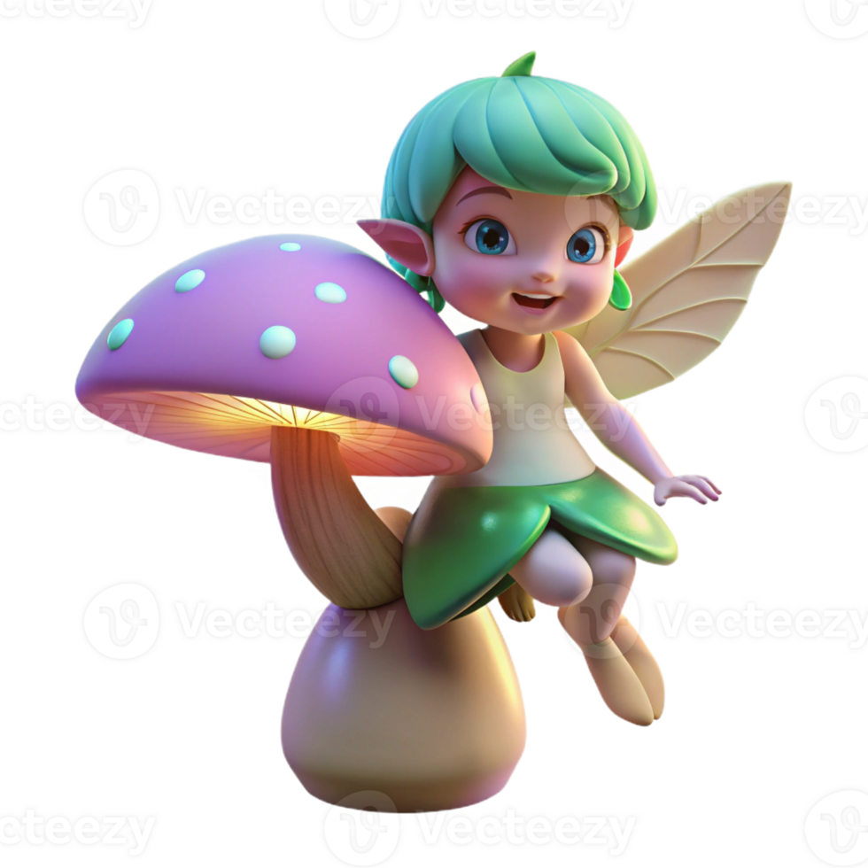 extraordinary artistic A Mischievous Pixie with Iridescent Wings premium png