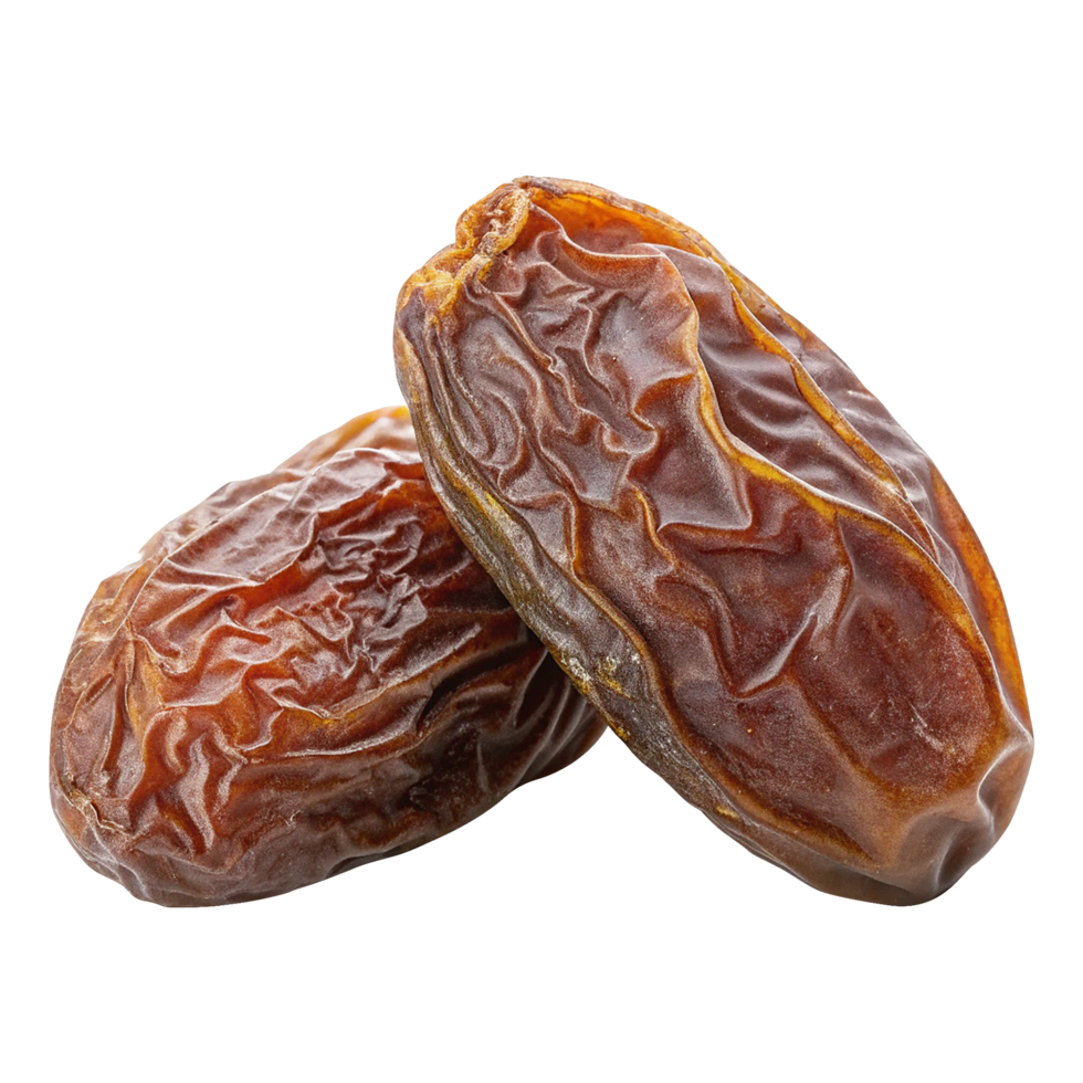 Shiny and moist date fruit on transparent background png