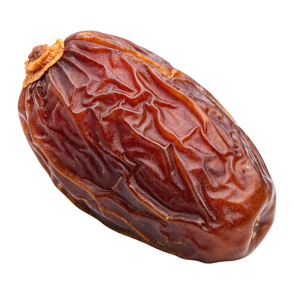 Delicious brown date fruit isolated on transparent background png