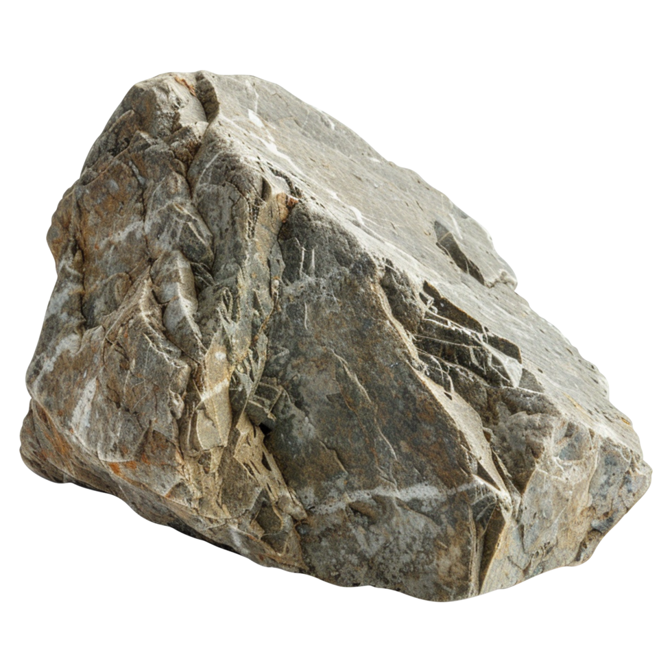 Rough textured stone isolated on transparent background png