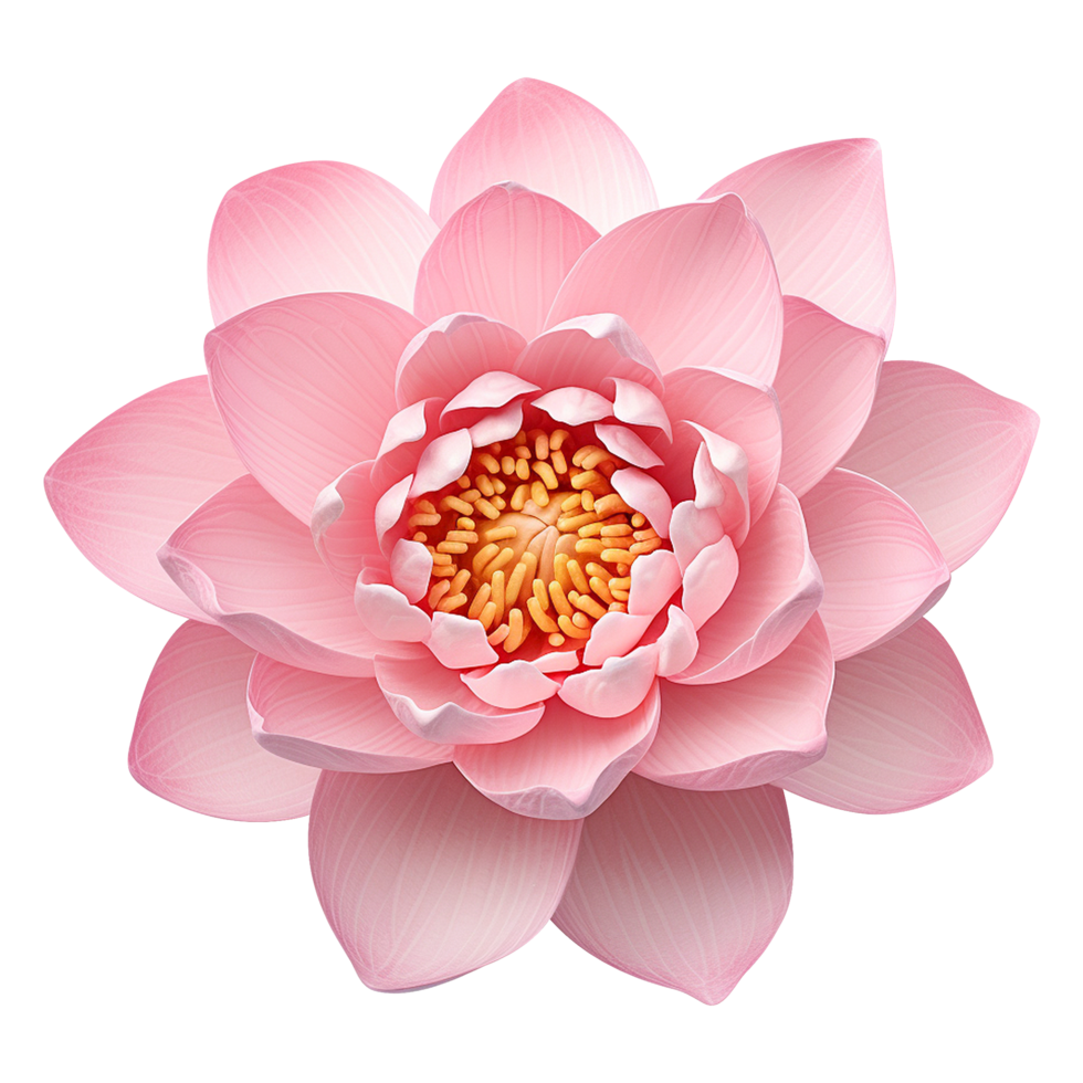 Stunning white lotus flower isolated on transparent background png