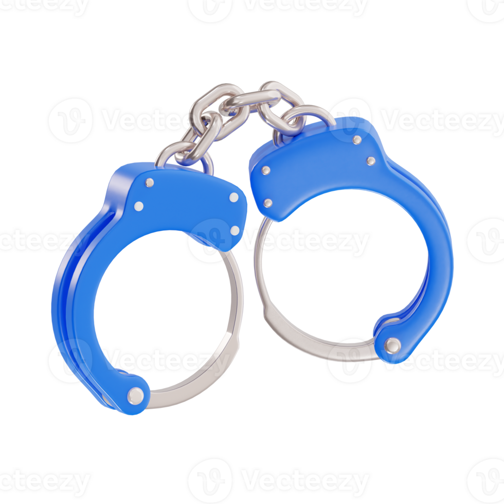 Symbol of Law and Order with Handcuffs png