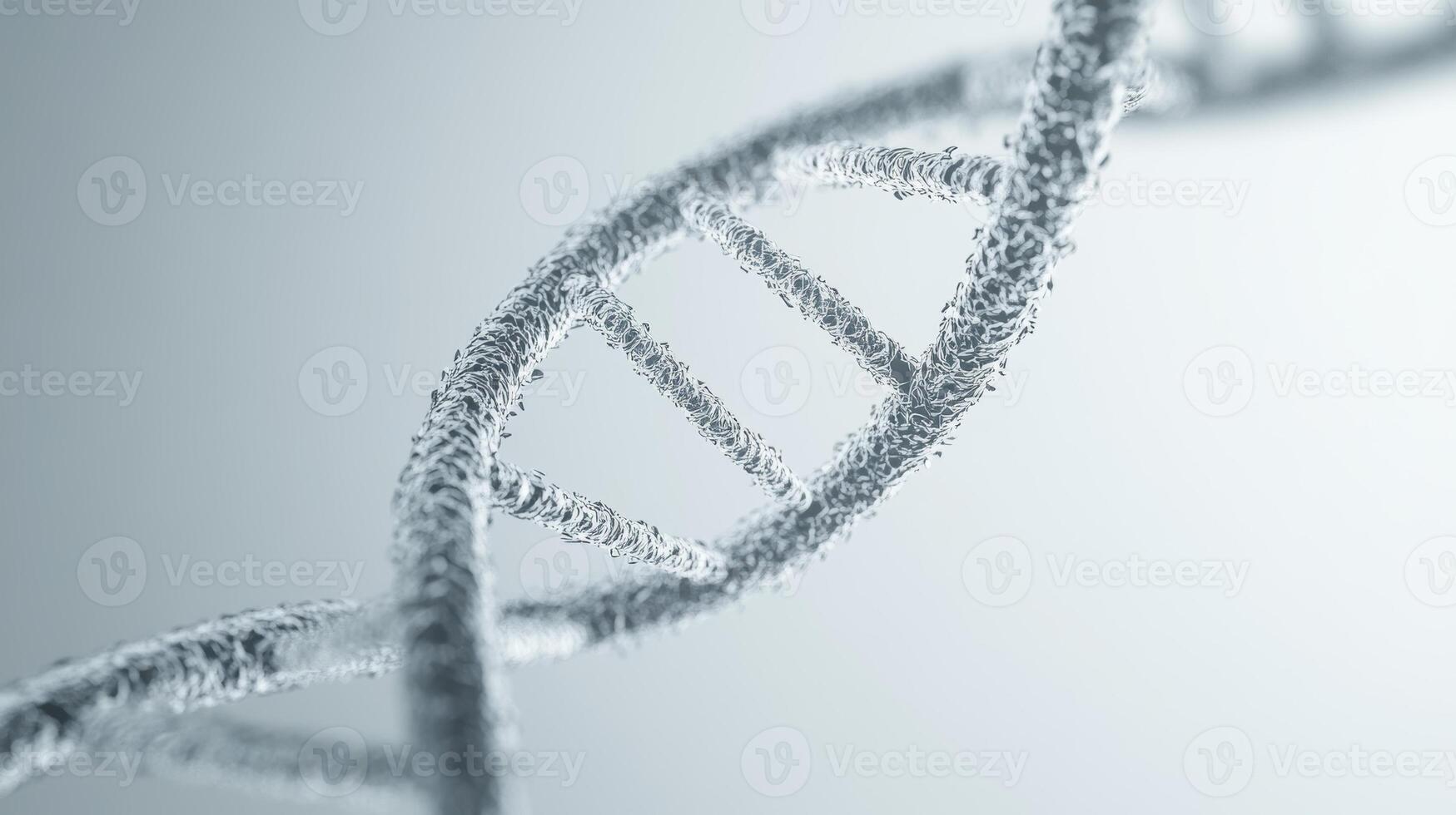 Close-up of dna helix structure in soft light photo