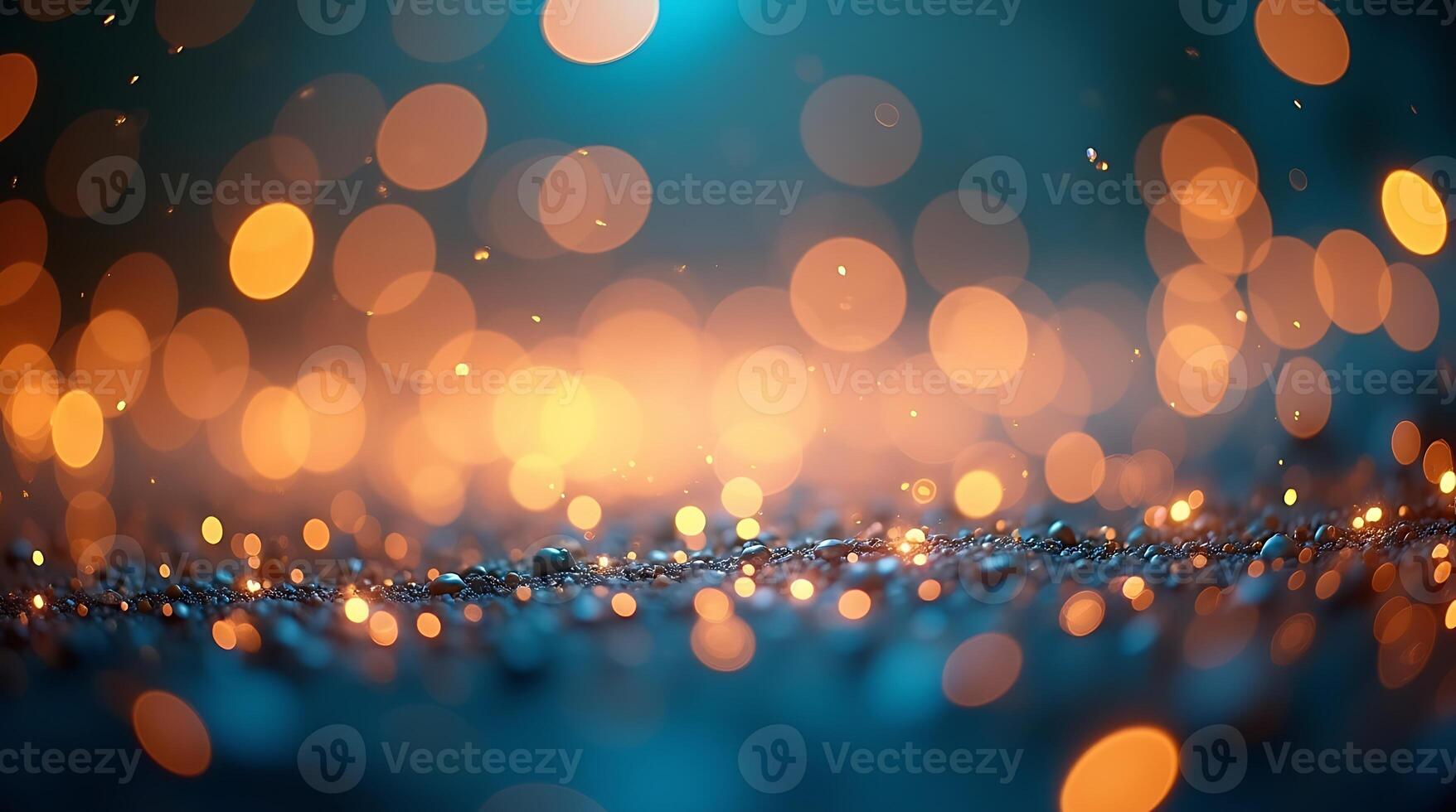 abstract bokeh background with lights and sparkles photo