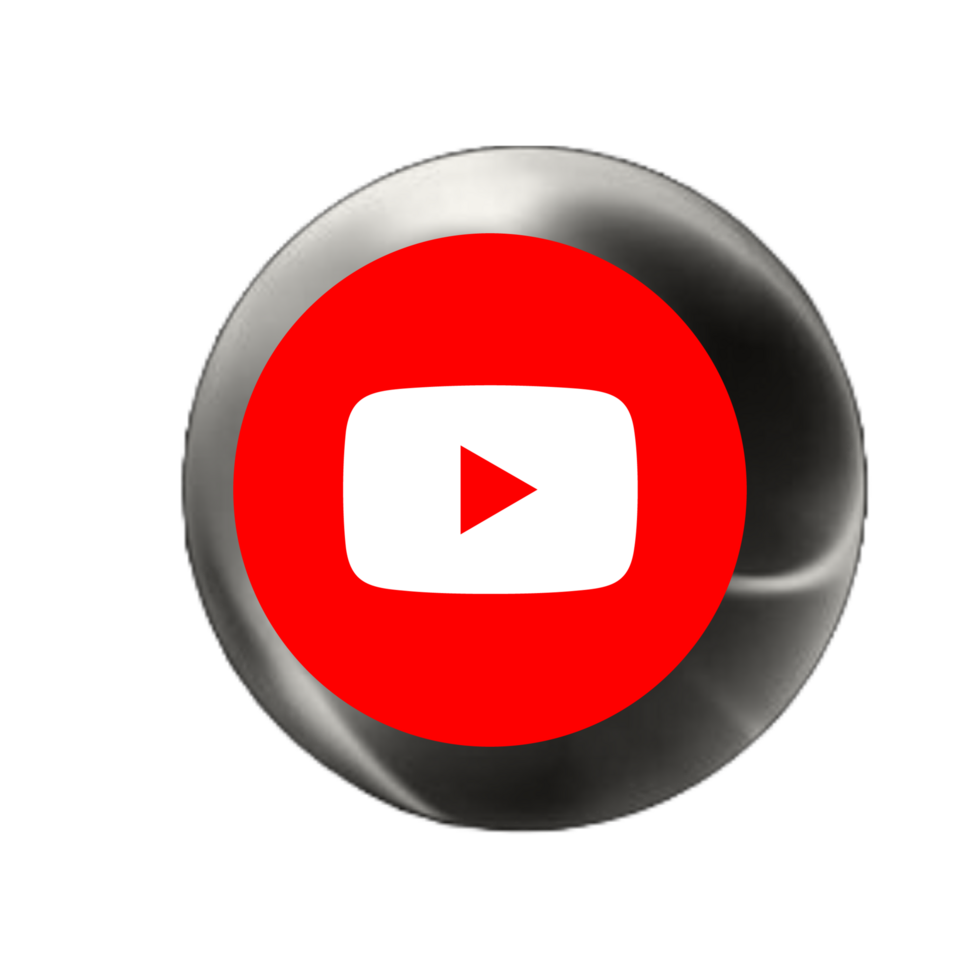 Youtube logo in a shiny sphere png