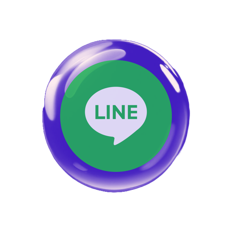 Line chat bubble icon png