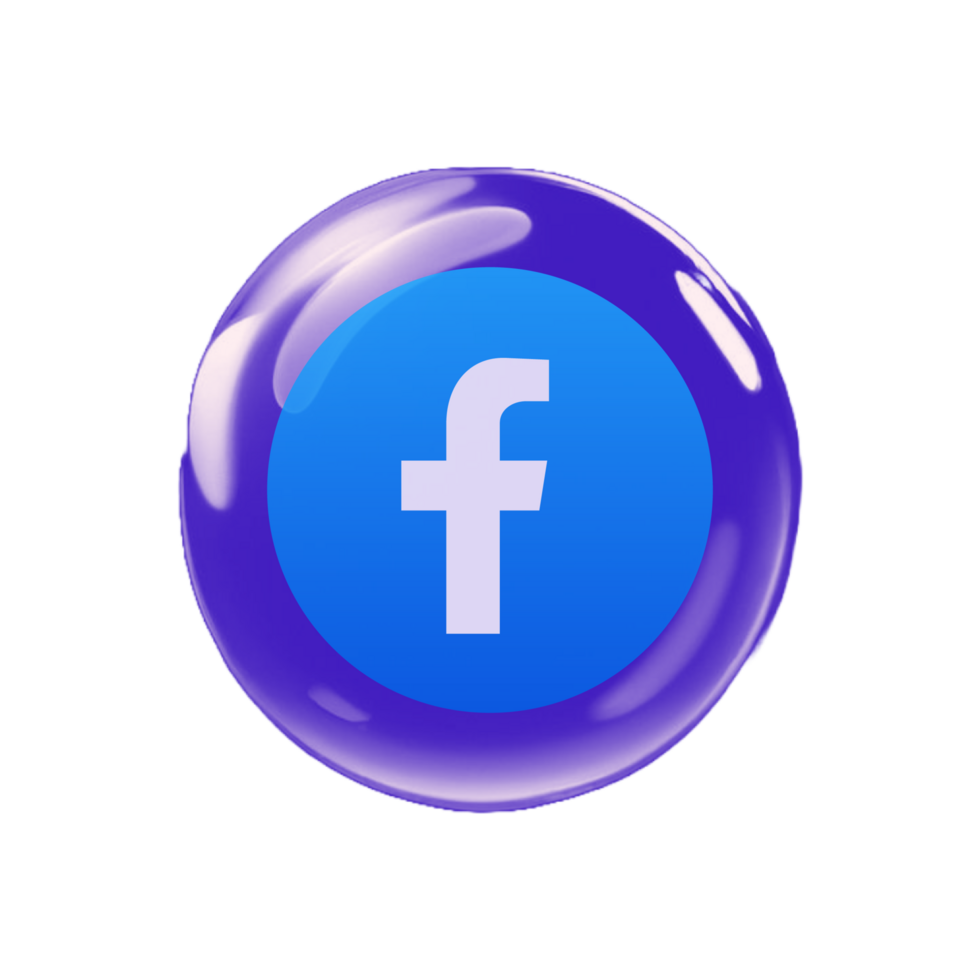 Facebook logo in a blue bubble png