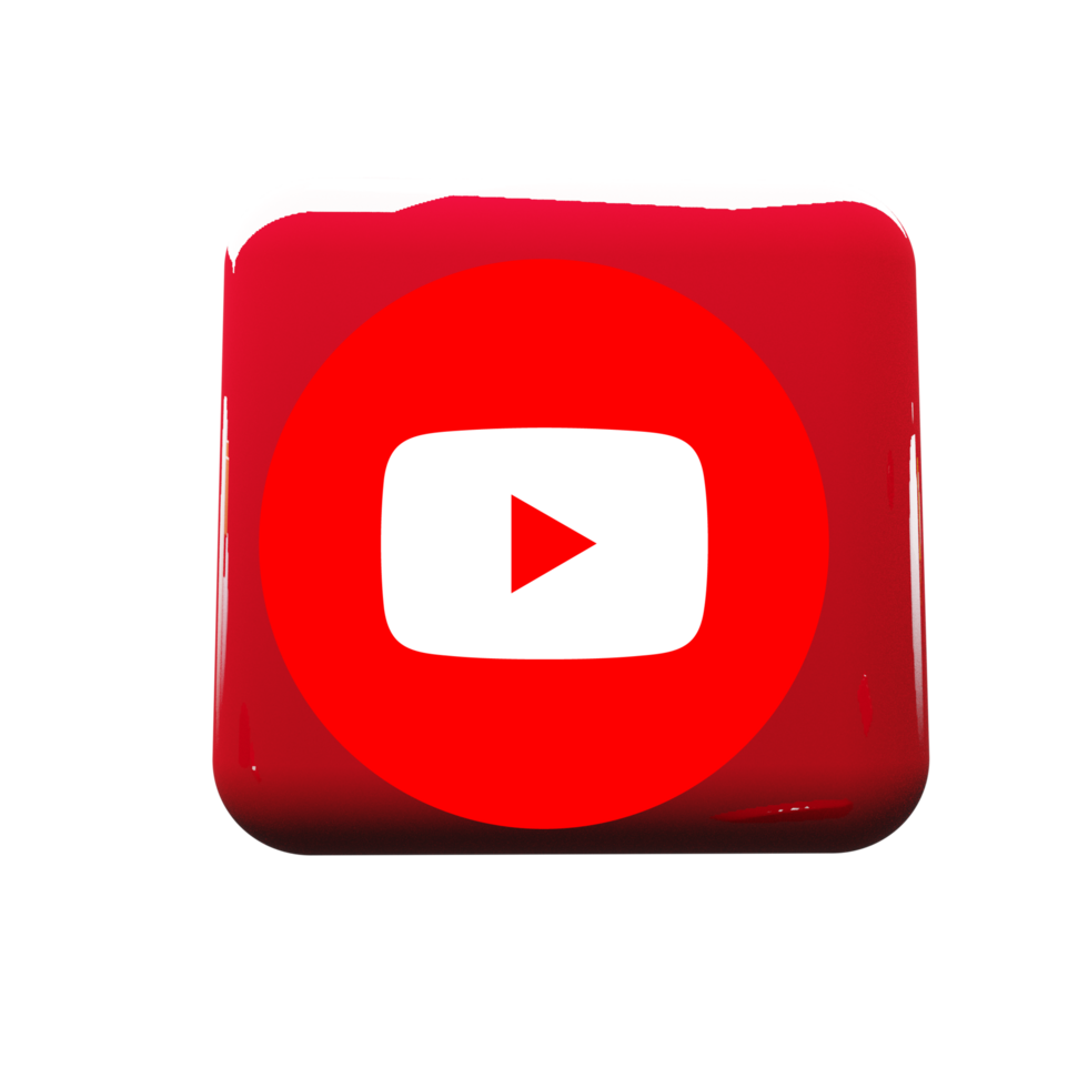 Youtube logo with red shape png