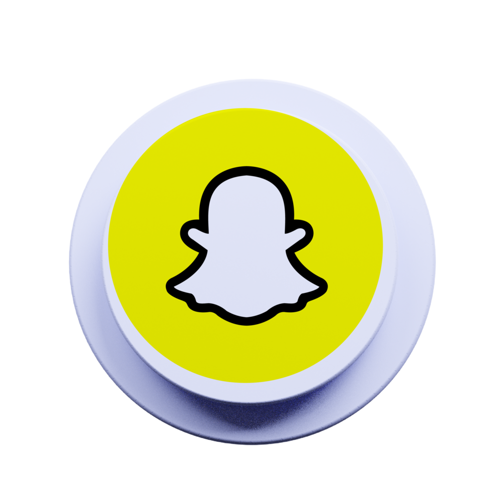 Snapchat icon on a flat shape flat png
