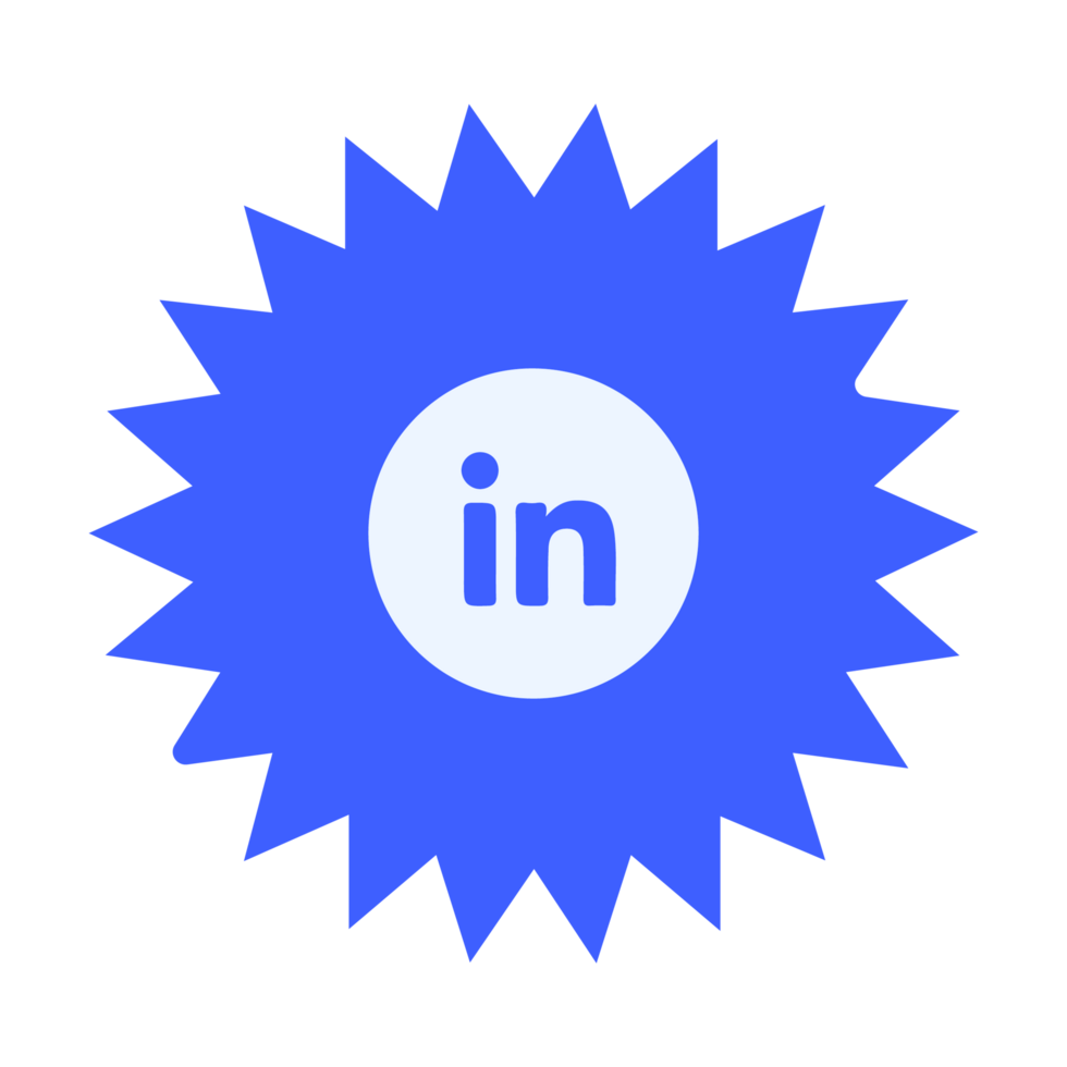 Linkedin badge icon png