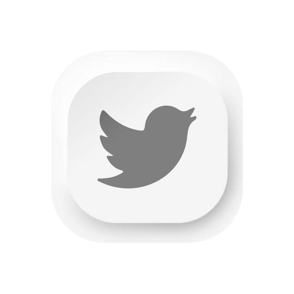 Twitter icon on black background png