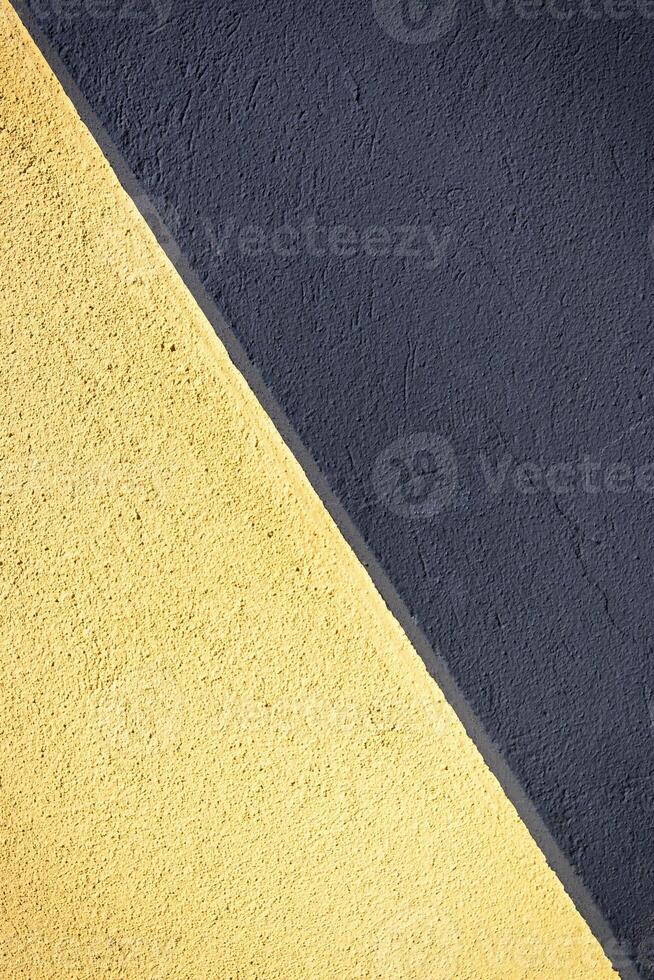 Bold contrast of yellow and dark tones creates striking visual dynamic in modern art design photo