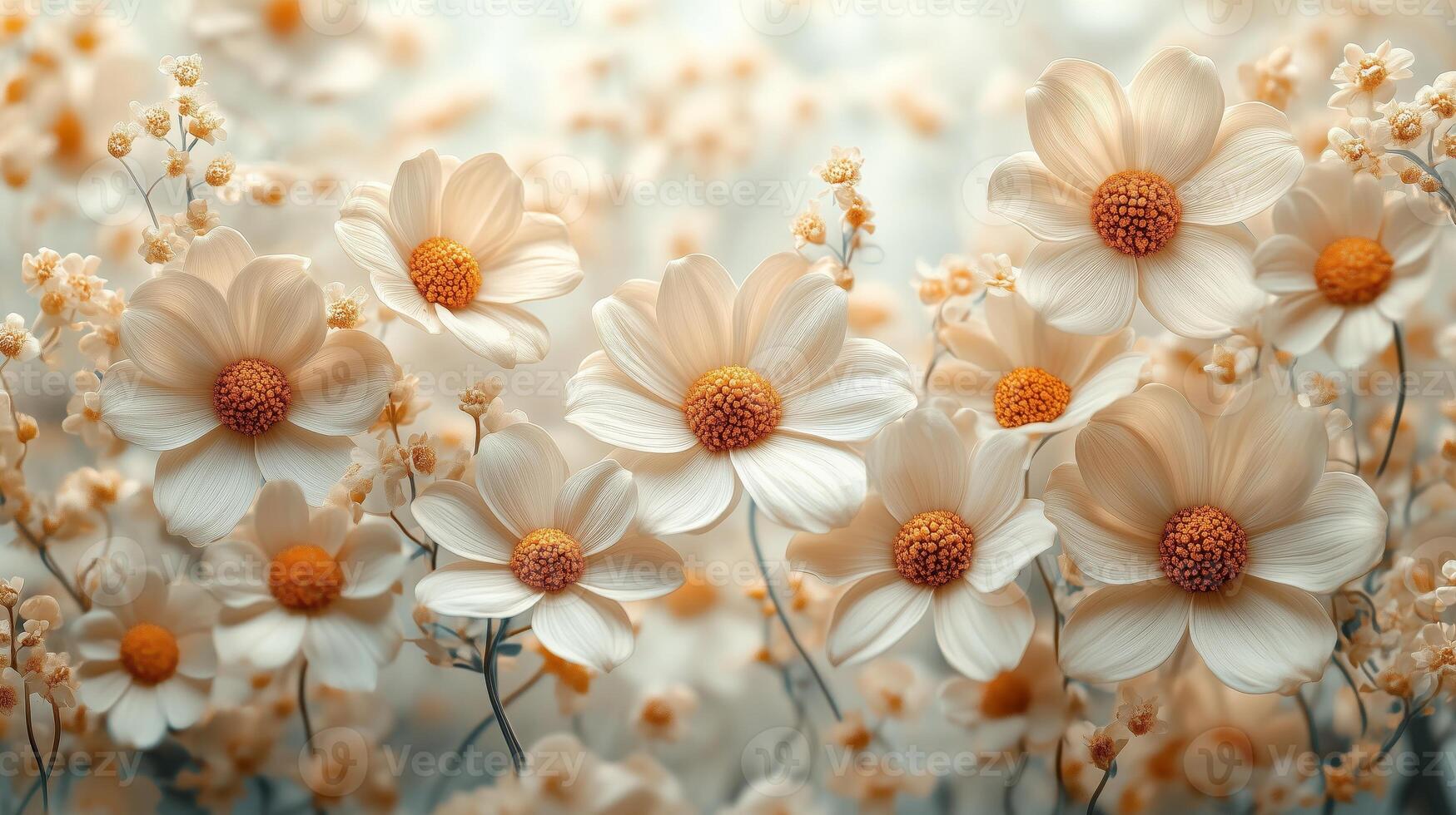 A beautiful arrangement of daisies in a field photo