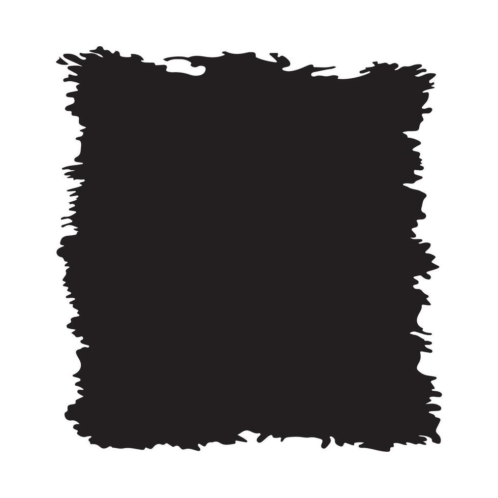 Abstract Black Ink Stain Square Paper Background with Copy Space vector