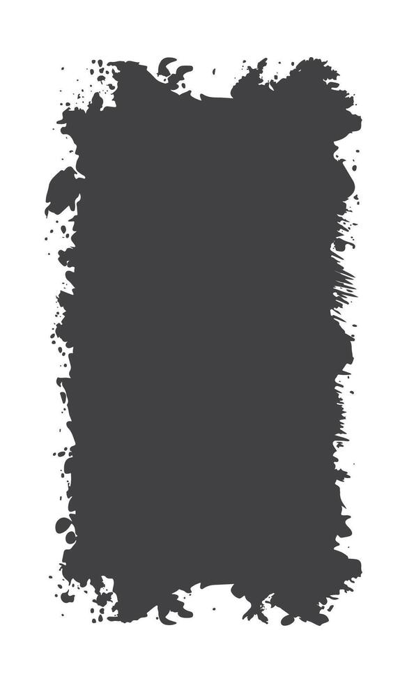 Abstract Black Ink Stain Watercolor Rough Rustic Vertical Background with Copy Space vector