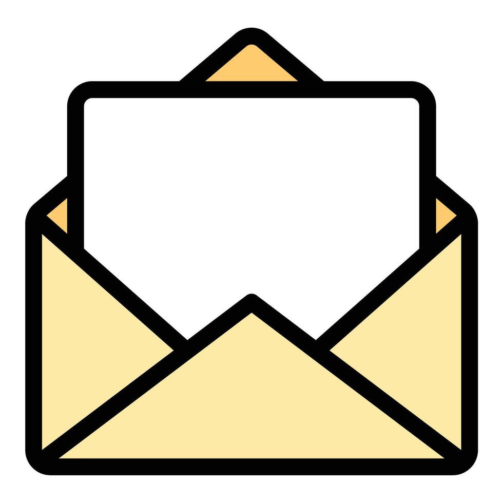 Email icon in flat line style representing communication messaging and digital correspondence ideal for business marketing and personal use concepts. vector