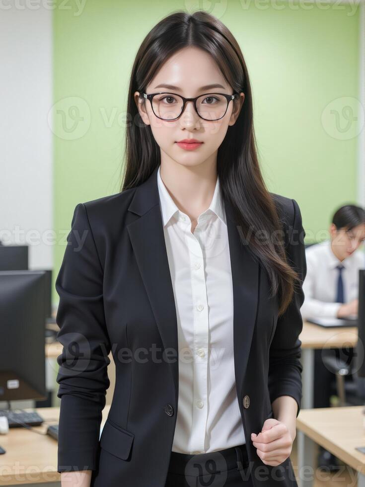 Asian business woman in office photo