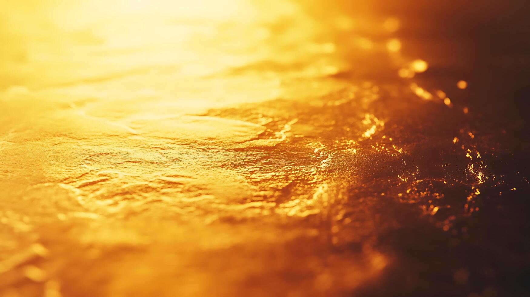 Golden Mood on Shimmery Surface Reflection photo