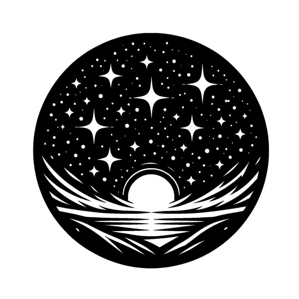 Moon Rise Vector Art, Icons, and Graphics for Free Download