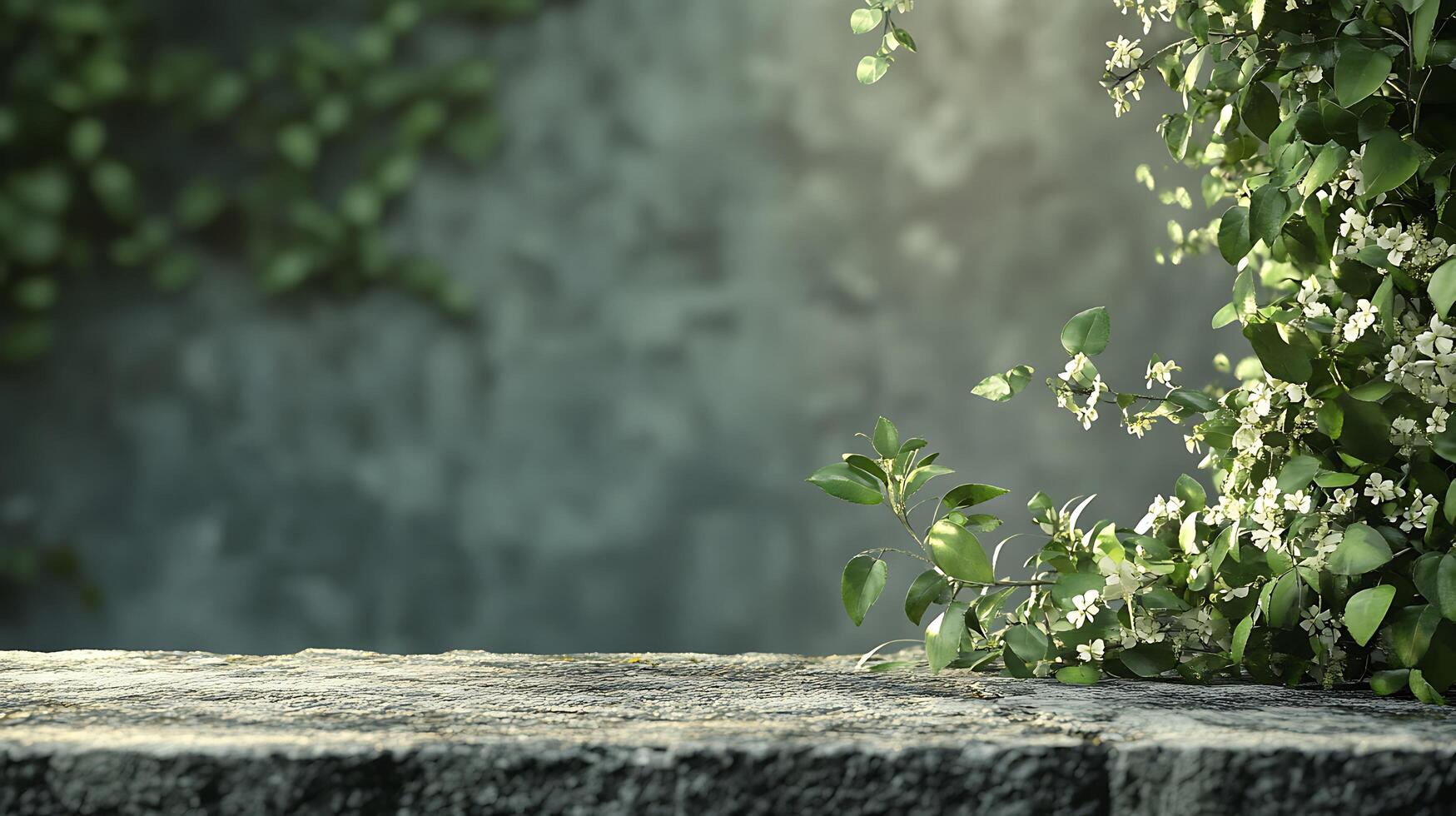 Lush Greenery and Subtle Light in Natural Setting photo