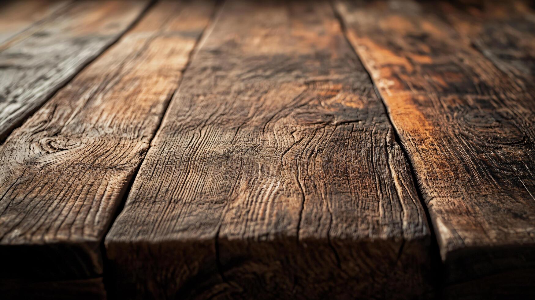 A wooden table with a grainy texture photo