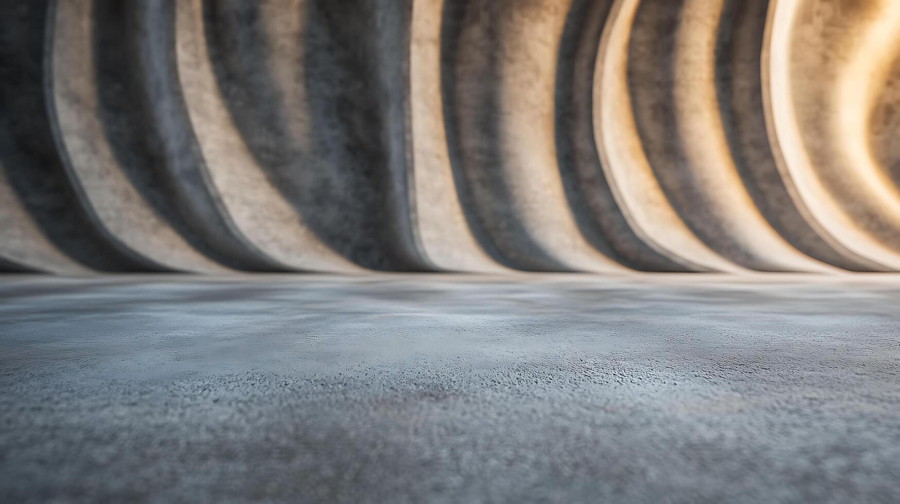 Textured Concrete Walls with Soft Ambient Lighting photo