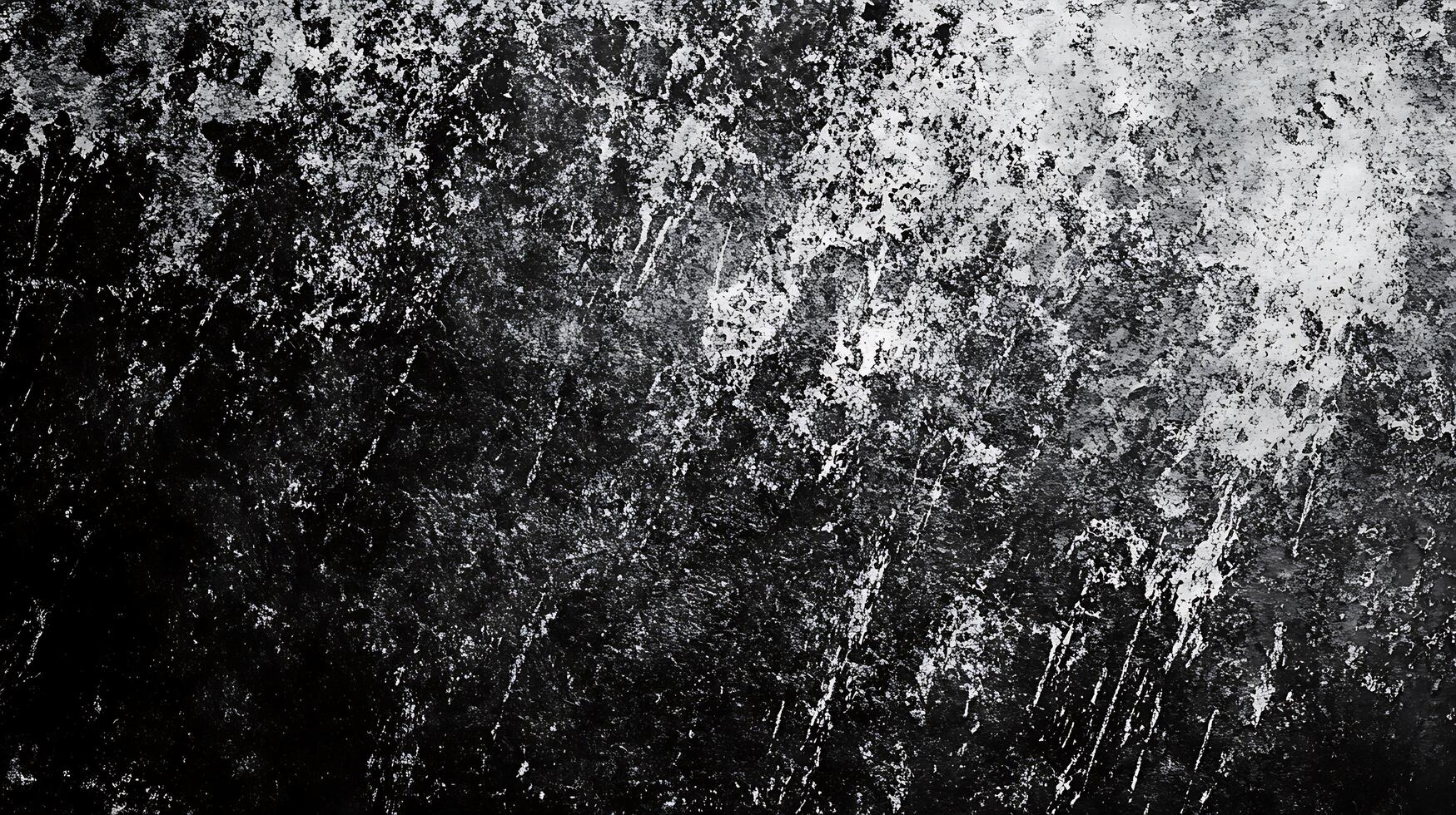 Textured black and white grunge background with a distressed surface creating a dramatic and abstract visual for creative projects photo
