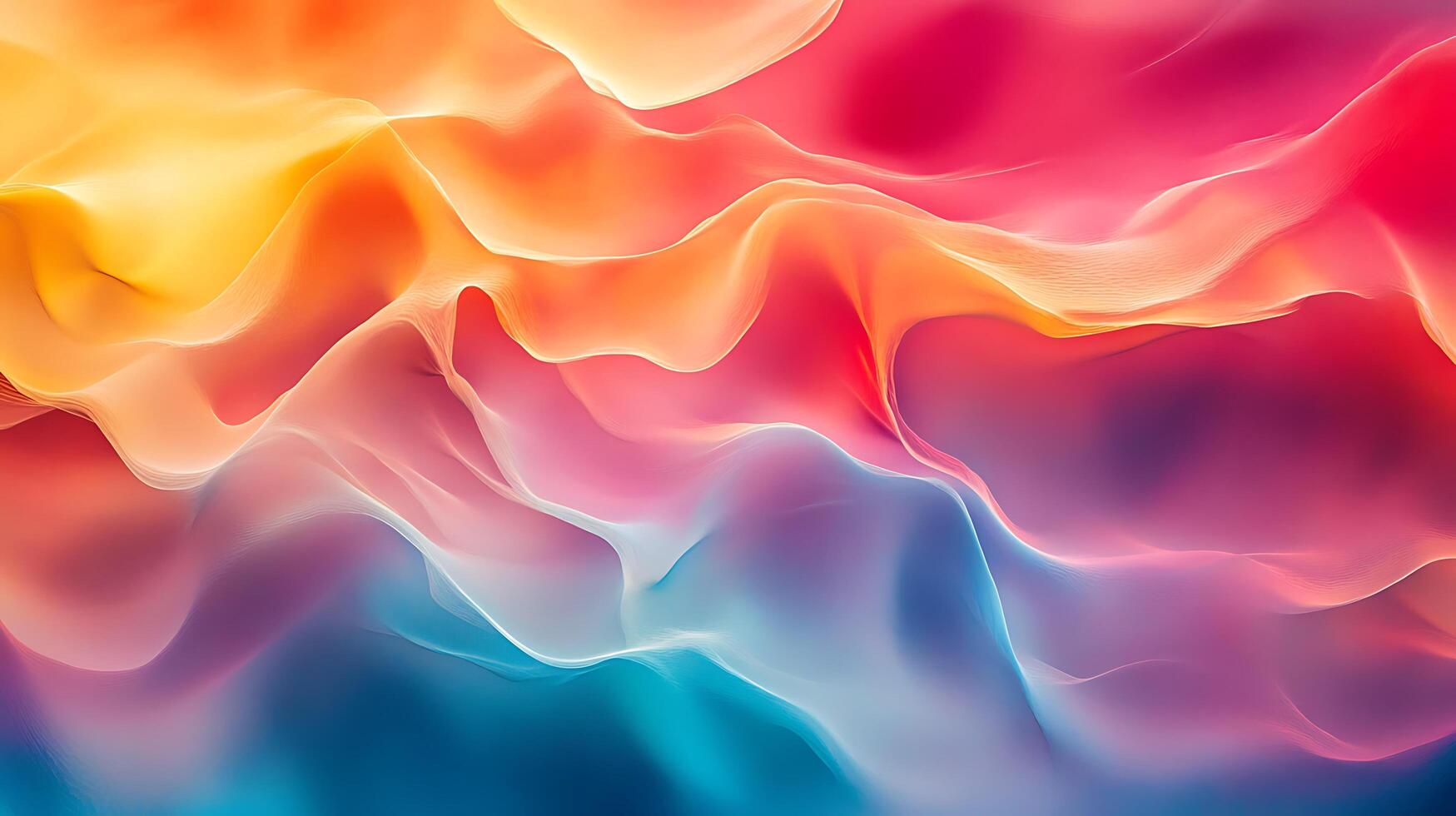 Vibrant Colorful Waves with Fluid Motions photo