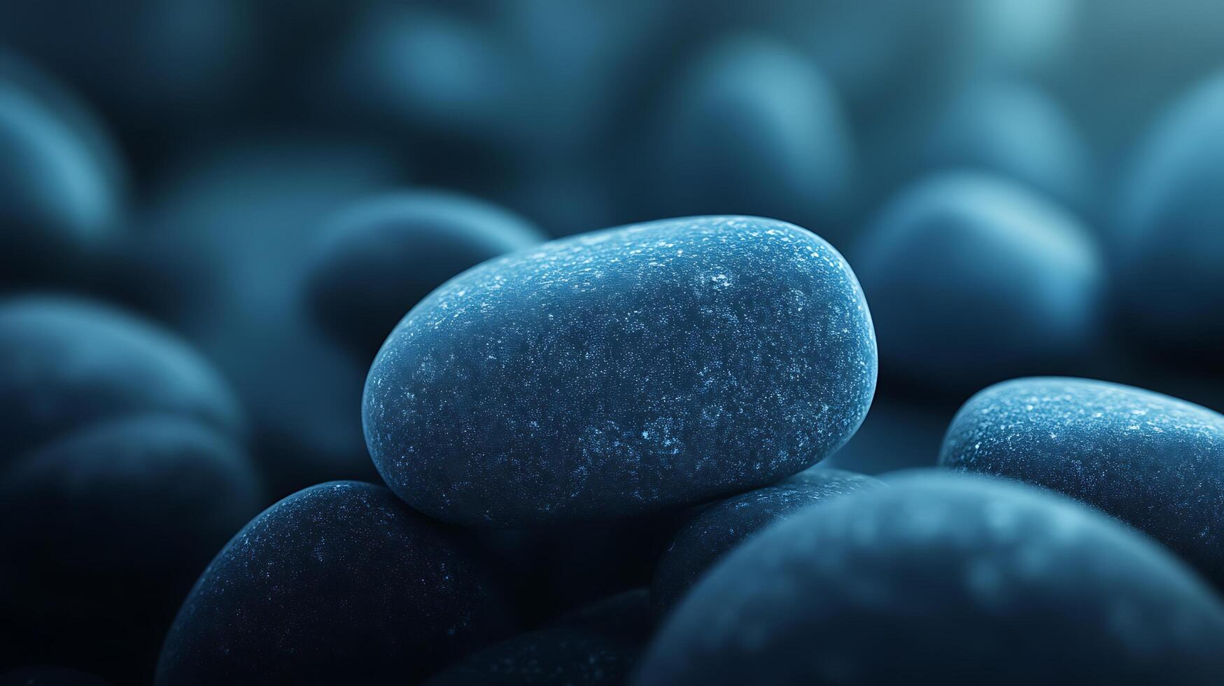 Close-up of Beautiful Blue Stones in Soft Lighting photo