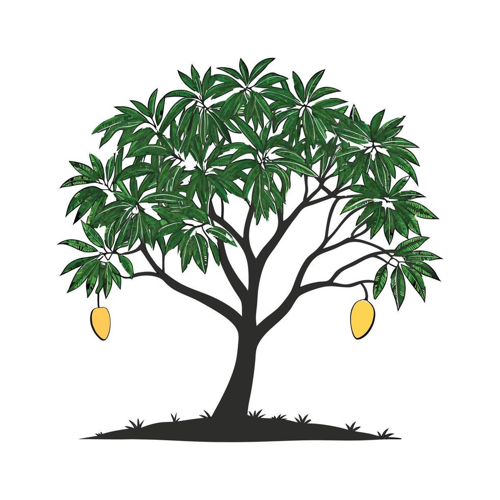 Creative Mango Tree Design vector