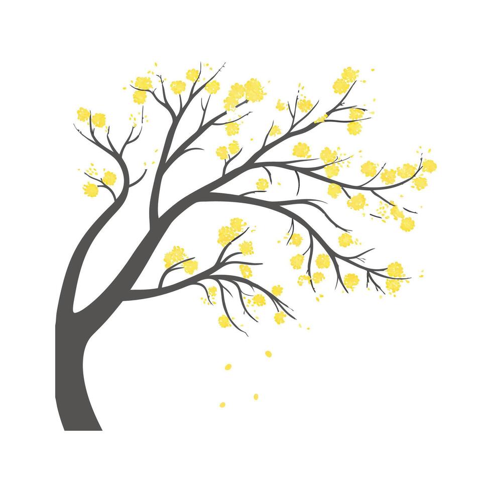 Creative Mimosa Illustration Art vector