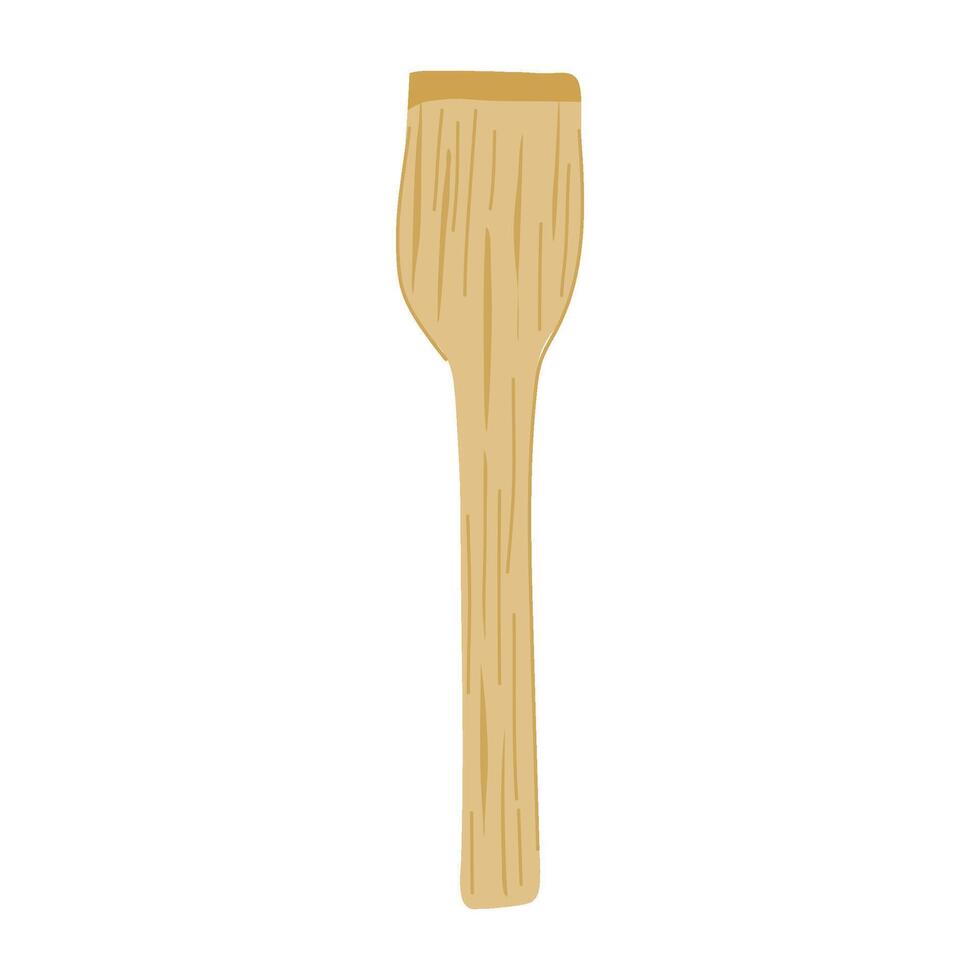 modern bamboo utensils cartoon illustration vector