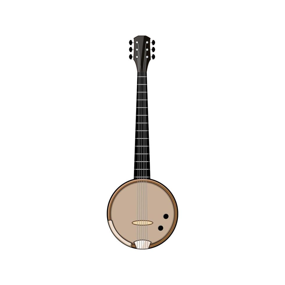 strings banjo symbol illustration vector