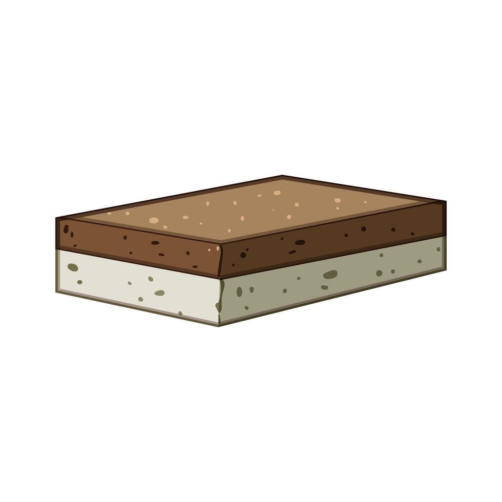 sustainable biodegradable kitchen sponge illustration item vector