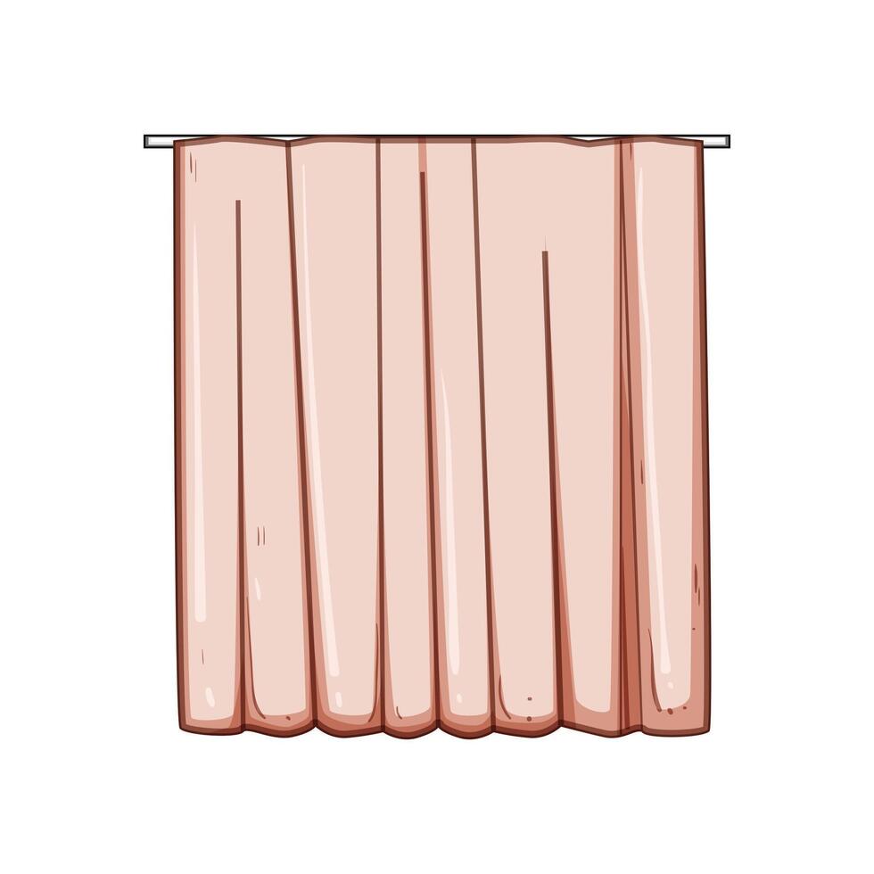 blockout blackout curtains cartoon illustration vector