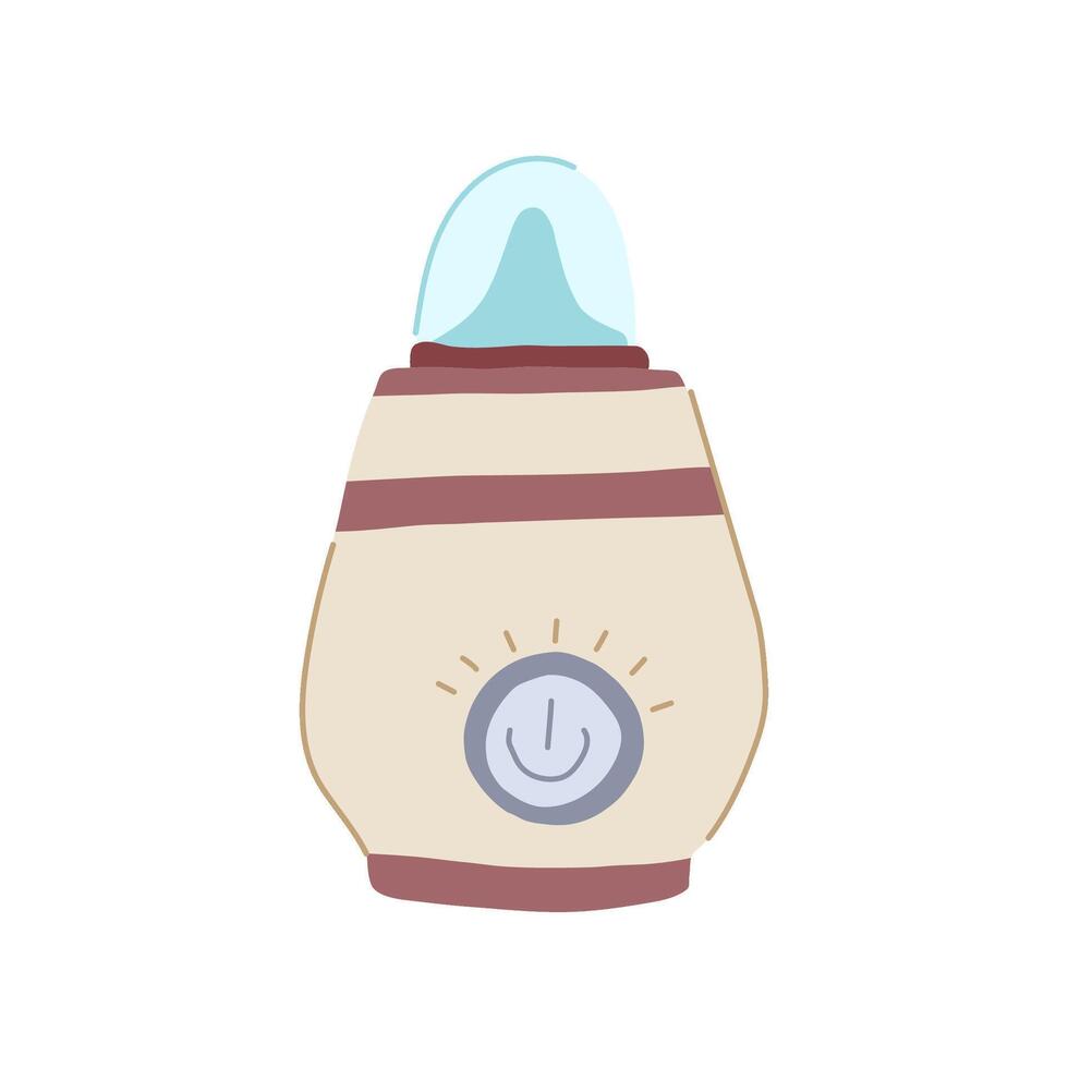 travel bottle warmer cartoon illustration item vector