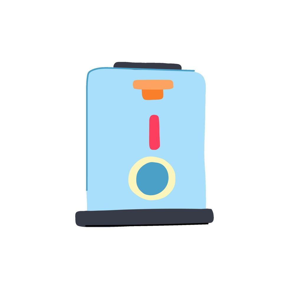 compact bottle warmer cartoon illustration vector