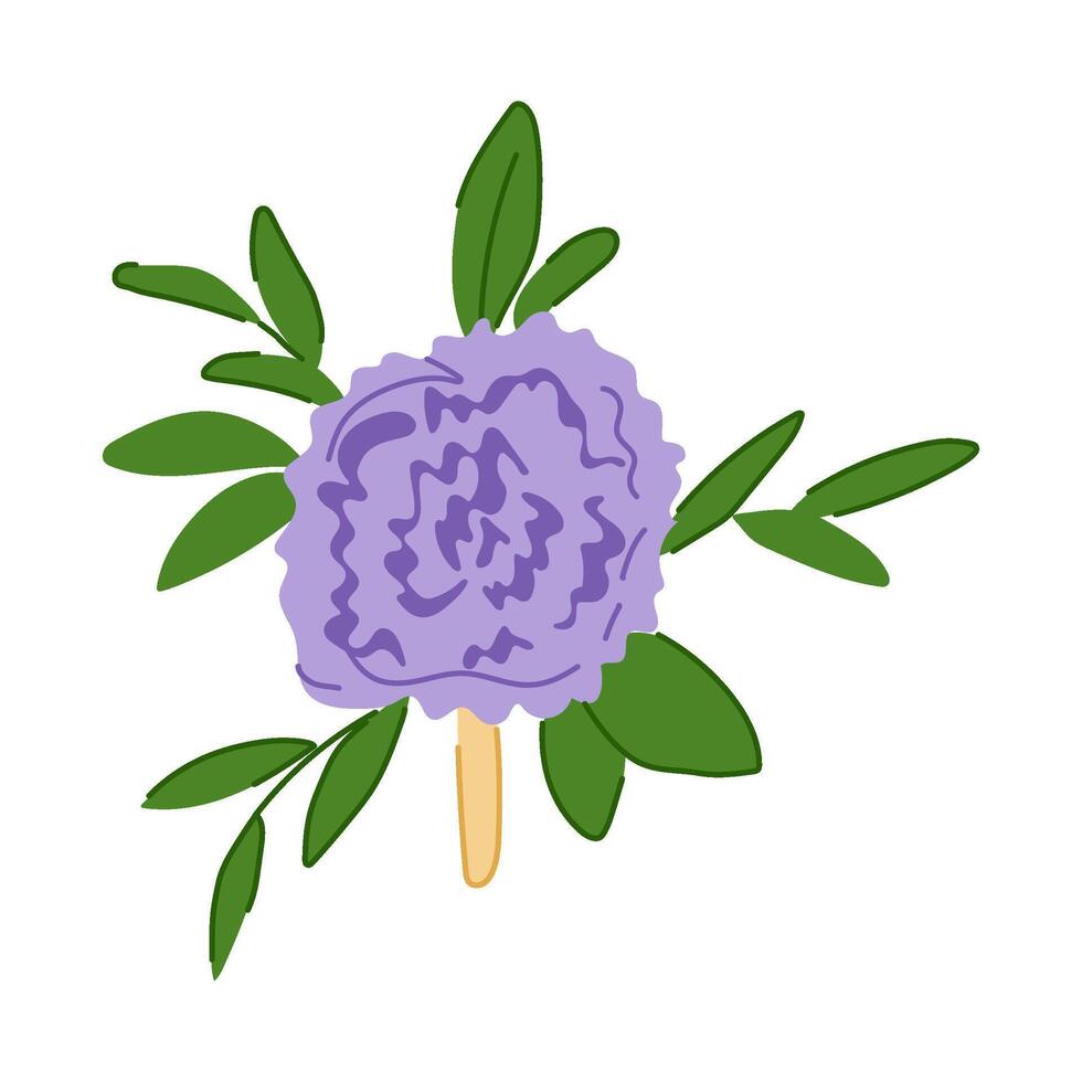 lapel boutonniere cartoon illustration vector