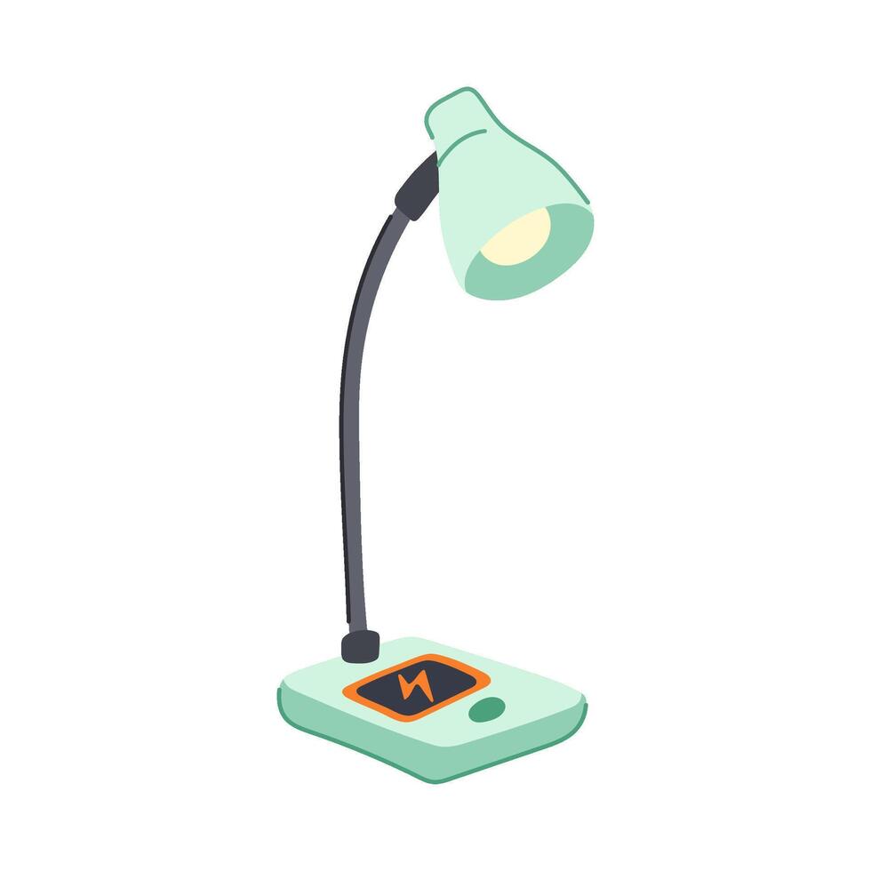 efficient charging lamp wireless item sign vector