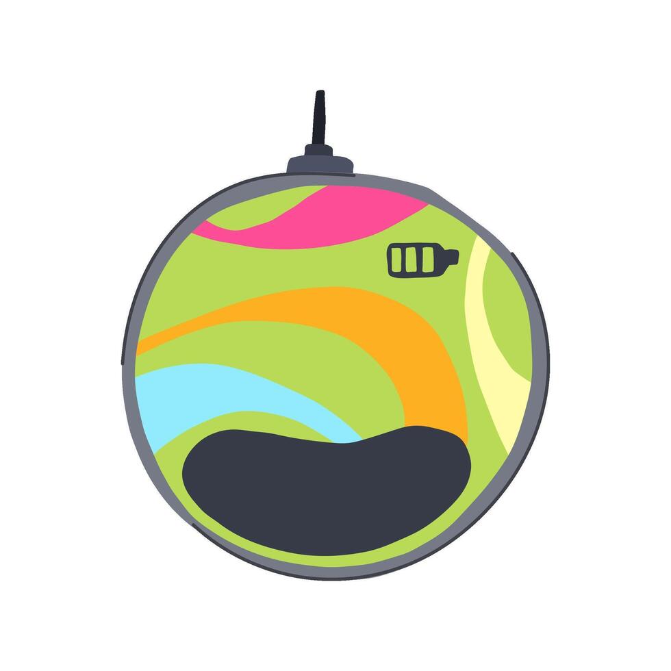 functionality charging mouse pad wireless cartoon illustration vector