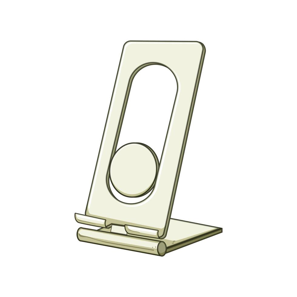 portable charging stand wireless cartoon illustration vector