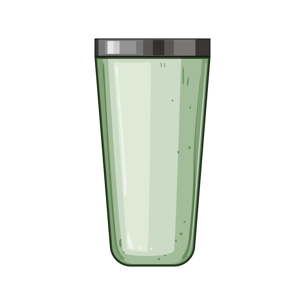 stemware coffee cup reusable cartoon illustration vector