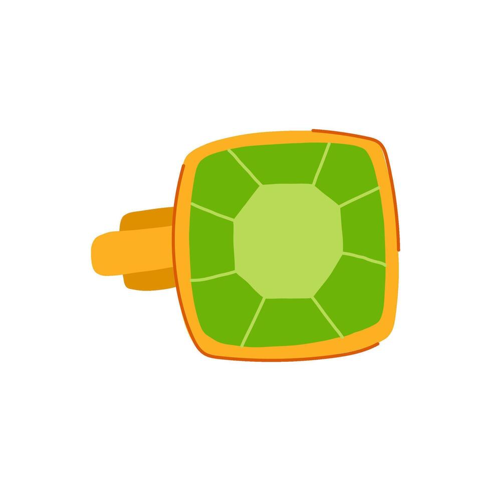 designer cufflinks cartoon illustration vector