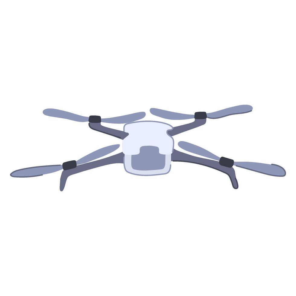 efficient delivery drone cartoon illustration vector