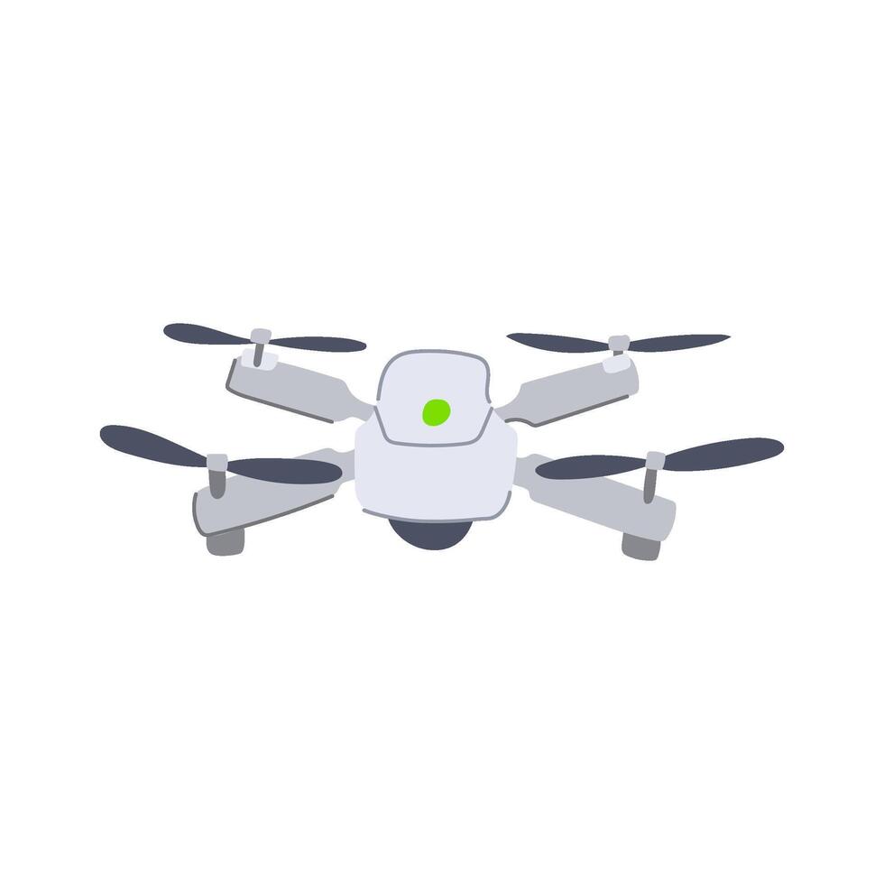 transportation delivery drone cartoon illustration vector