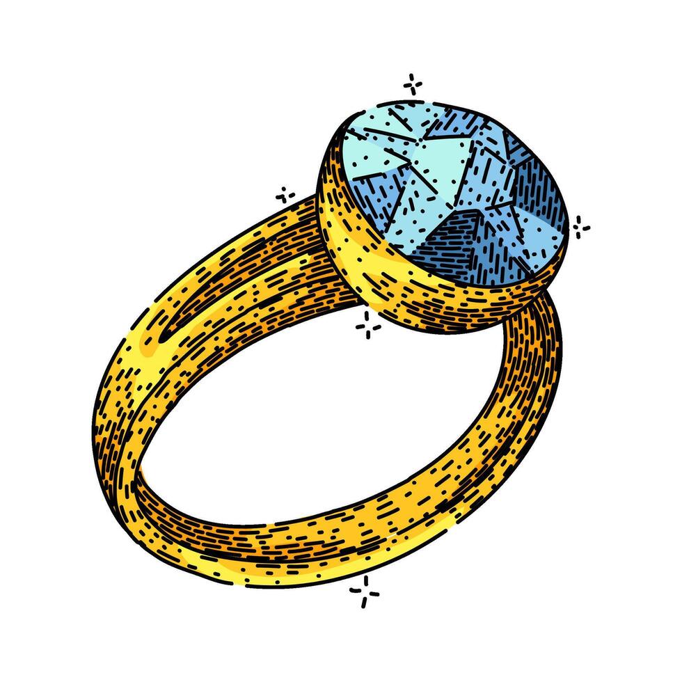 sparkle diamond sketch hand item drawn vector