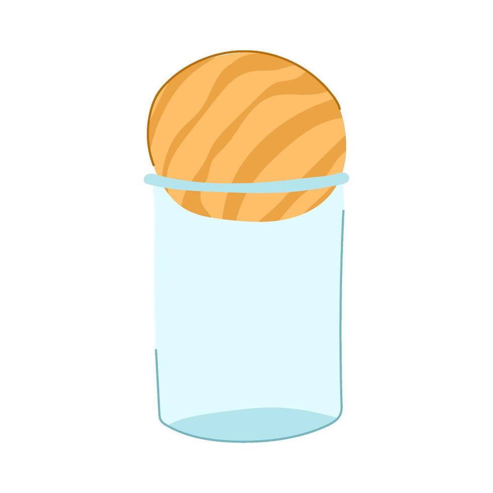 compostable eco friendly jar item illustration vector